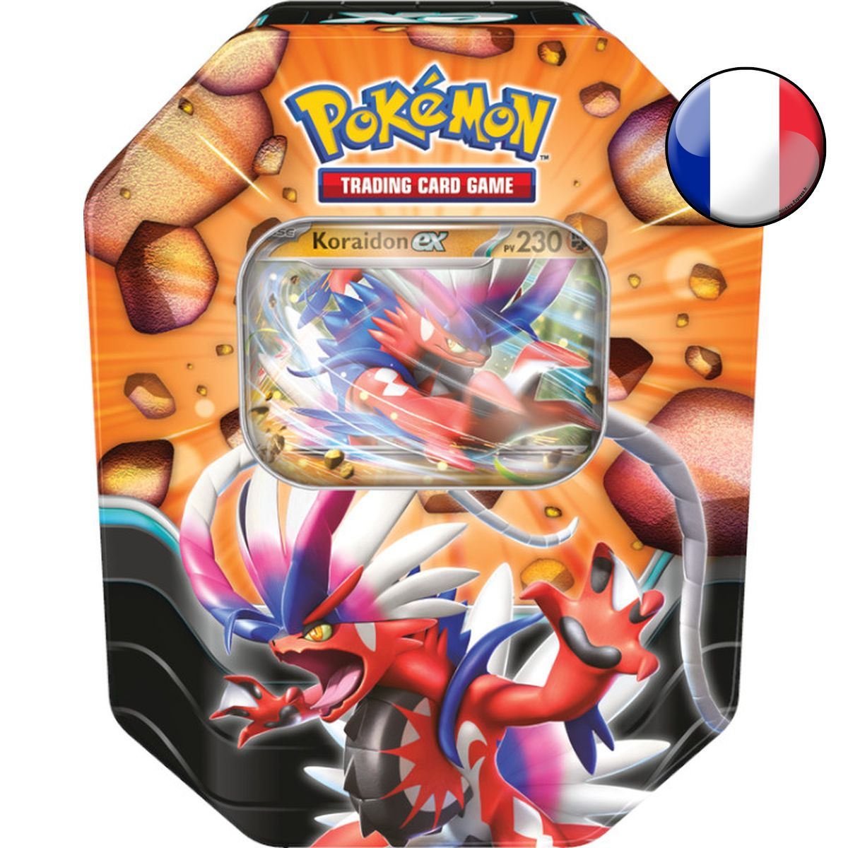 Pokébox - 4 Boosters - Legendes Tranchantes - Koraidon EX - Pokémon - FR