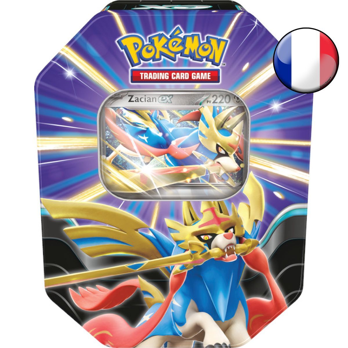 Pokébox - 4 Boosters - Legendes Tranchantes - Zacian EX - Pokémon - FR