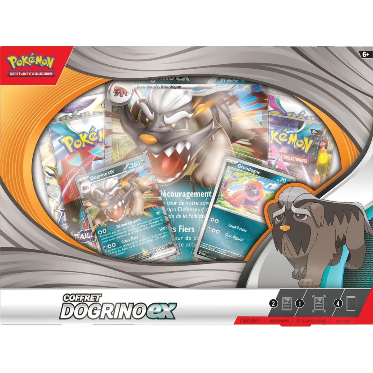 Item Pokémon - Coffret 4 Boosters - Dogrino-EX - FR