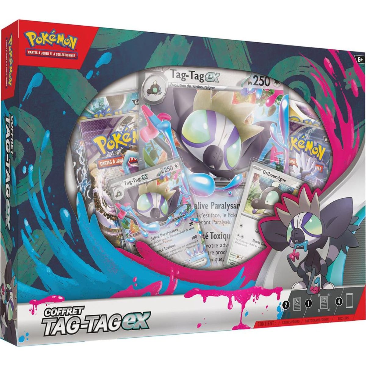 Pokémon - Coffret 4 Boosters - Tag-Tag EX - FR