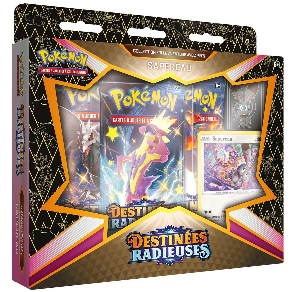 Pokémon - Coffret Pin's - Sapereau - Destinées Radieuses [EB4.5] - FR
