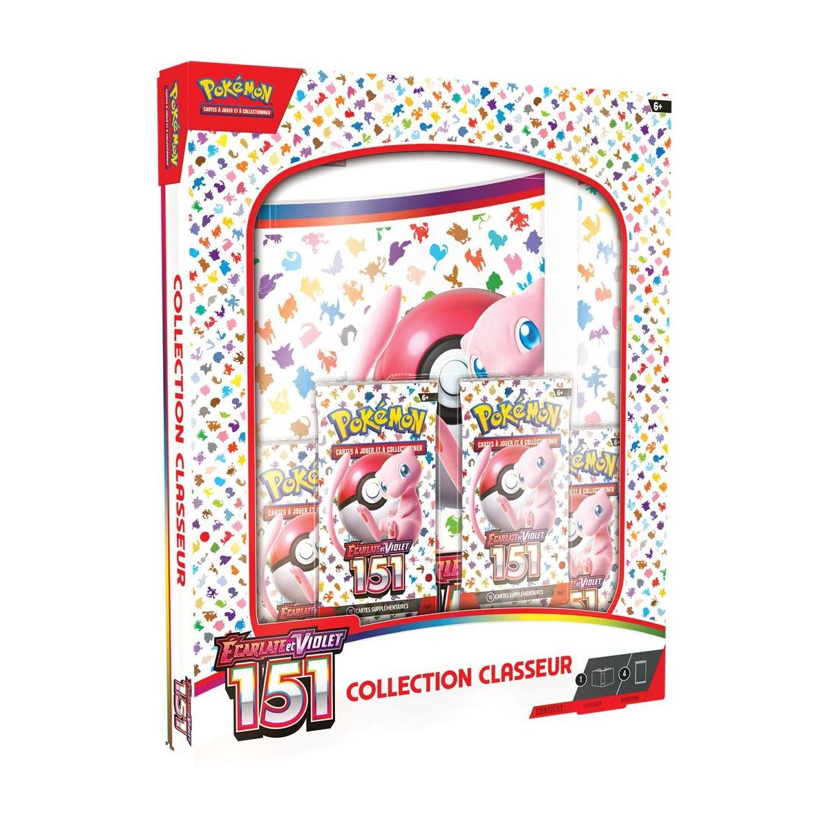 Pokémon - Collection classeur + 4 Boosters - Ecarlate et Violet 151 - [SV03.5 - EV03.5] - FR