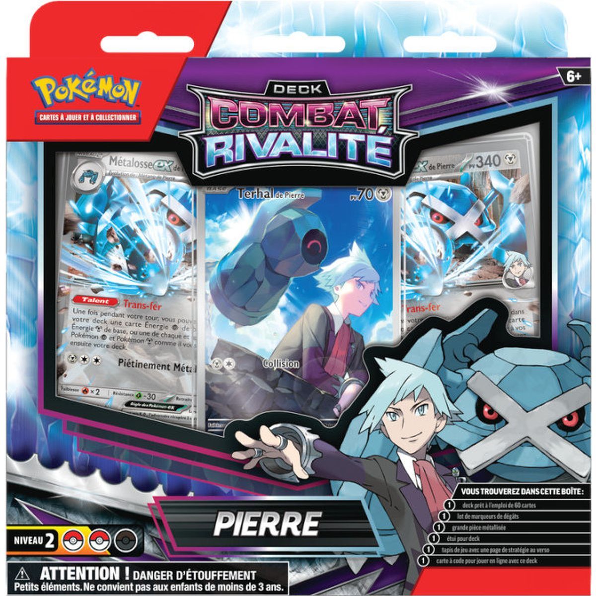 Deck Rivalité - Pierre Rochard : Terhal/Metalosse-ex - Pokémon - FR