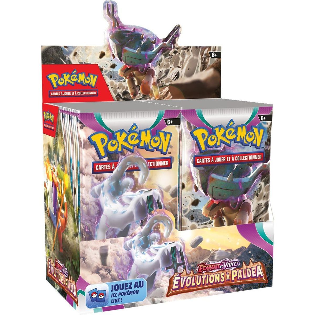 Pokémon - Display - Boite de 36 Boosters - Ecarlate et Violet - Evolutions à Paldea [SV2][EV02] - FR