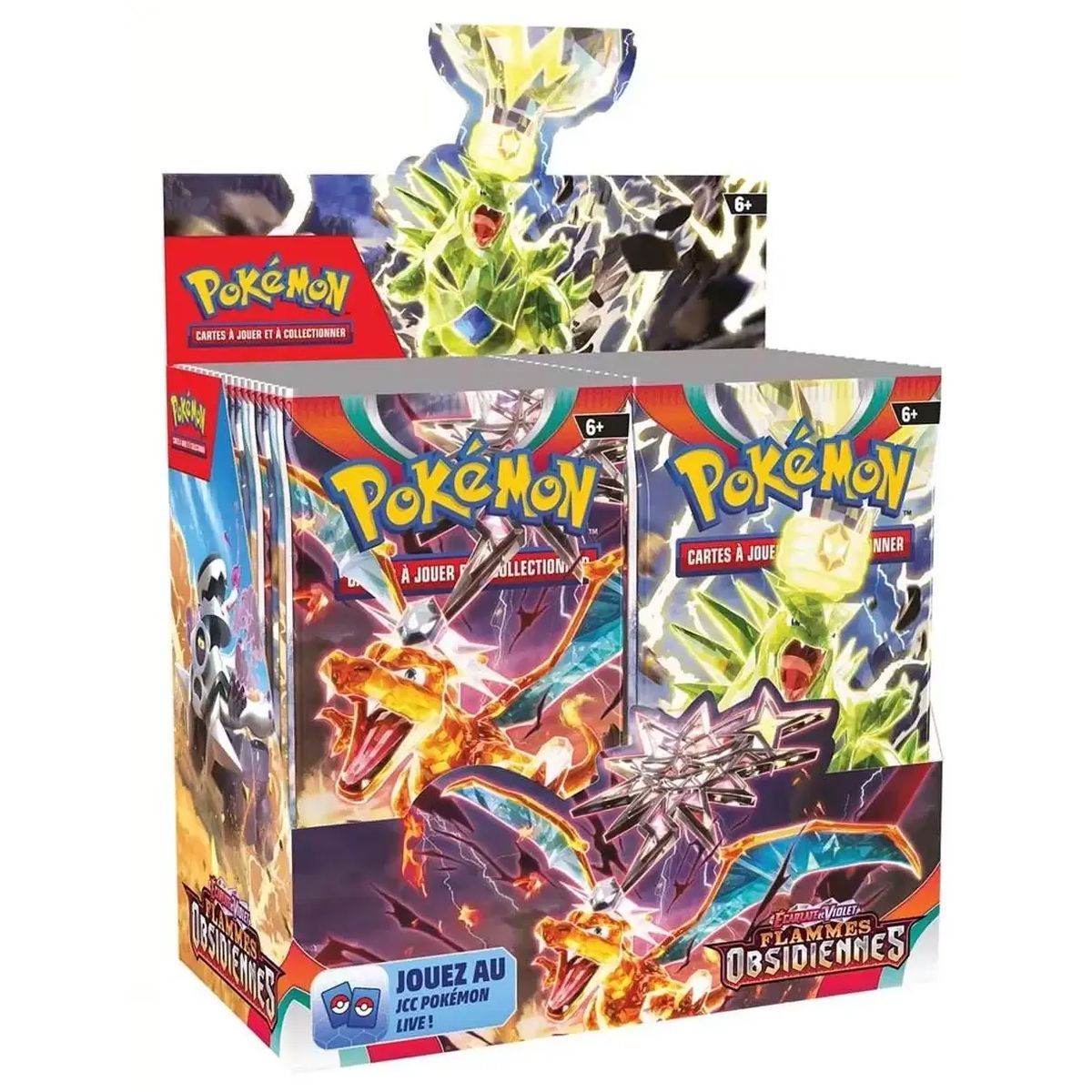 Pokémon - Display - Boite de 36 Boosters - Ecarlate et Violet - Flammes Obsidiennes [SV3][EV03] - FR