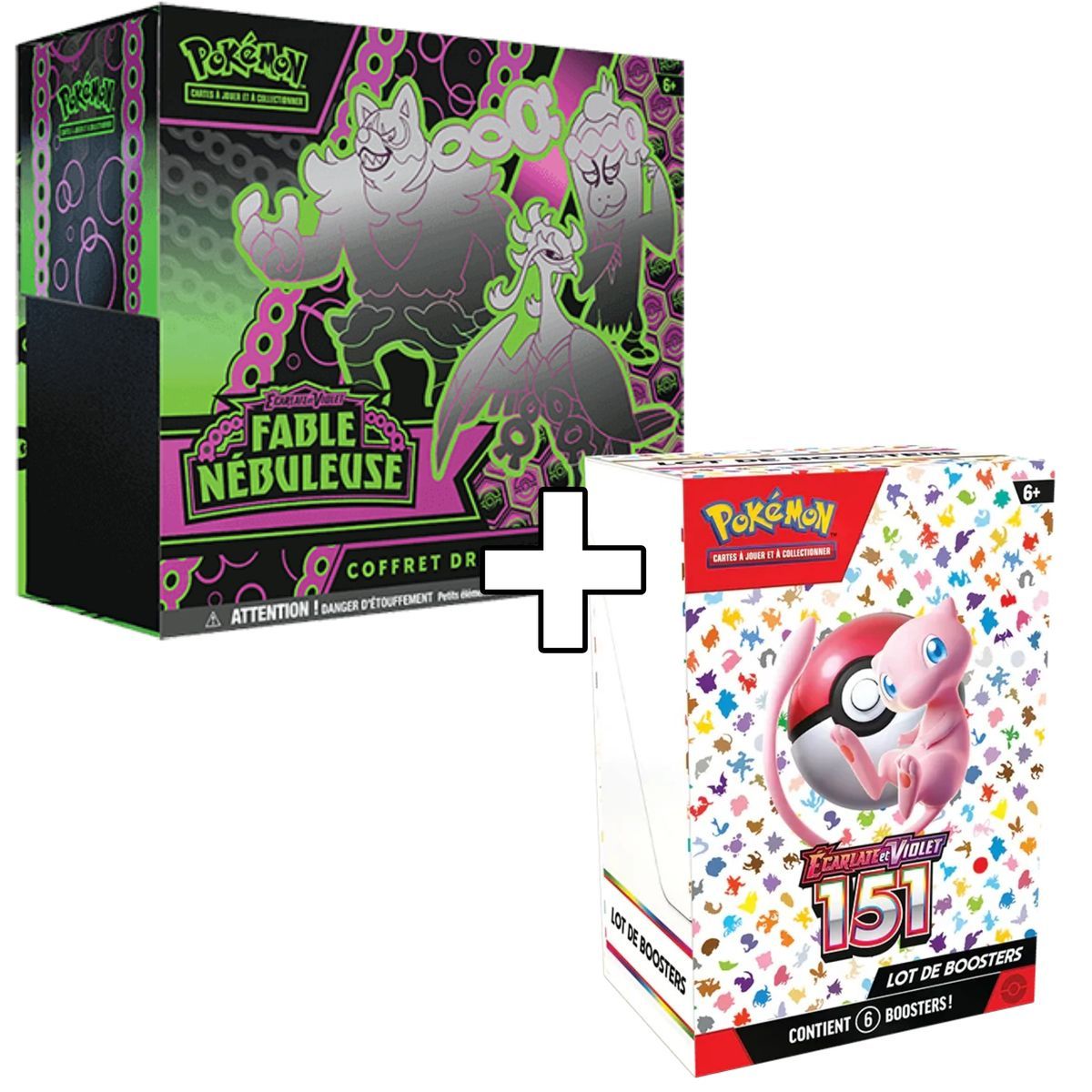 Pokémon - Pack - ETB Fable Nébuleuse [EV06.5] + Bundle 6 Boosters 151 - FR
