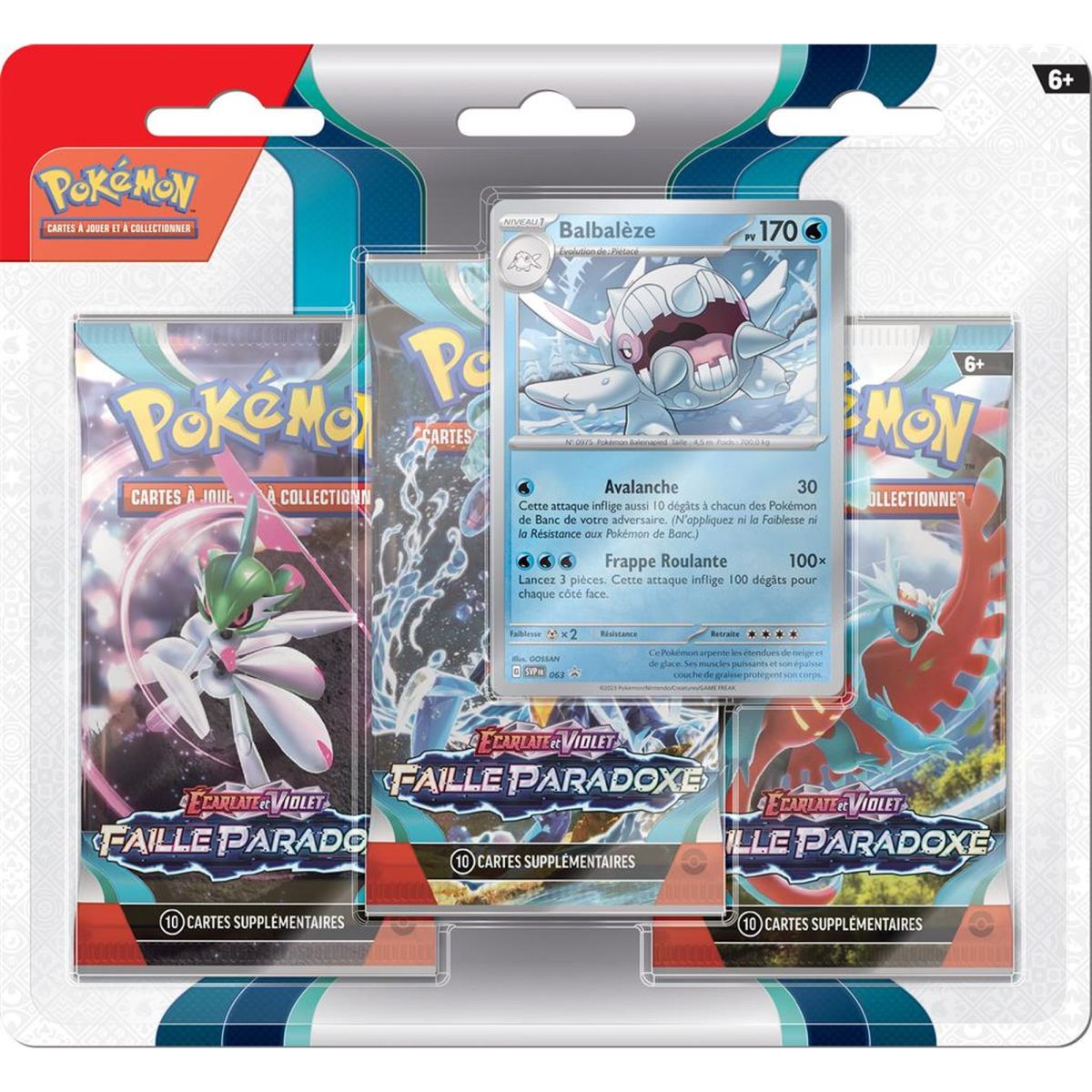 Pokémon - Tri-Pack - Ecarlate et Violet - Faille Paradoxe - [SV04 - EV04] - Cryodo / Balbalèze - FR