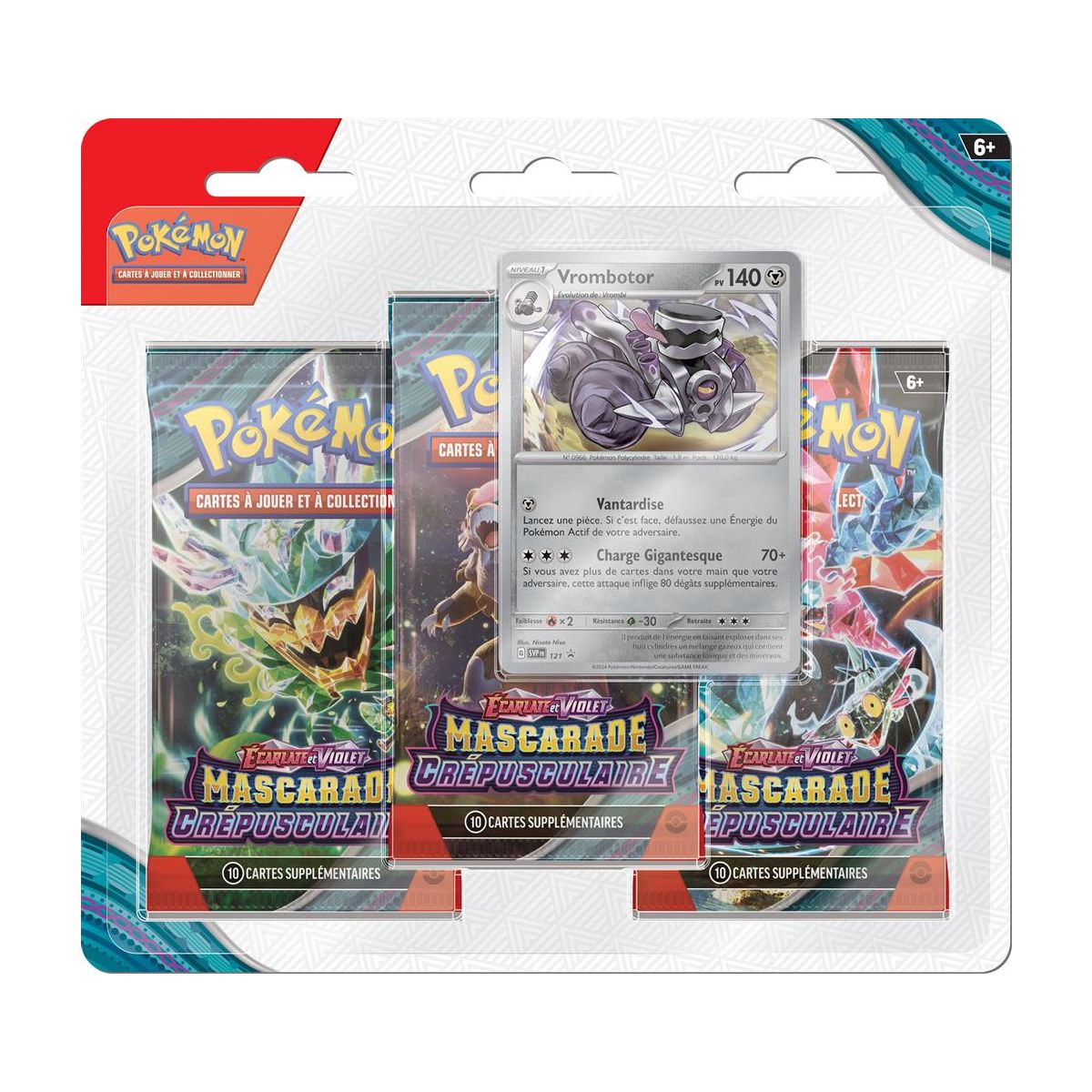 Pokémon - Tri-Pack - Ronflex / Vrombotor - Ecarlate et Violet - Mascarade Crépusculaire [SV6][EV06] - FR