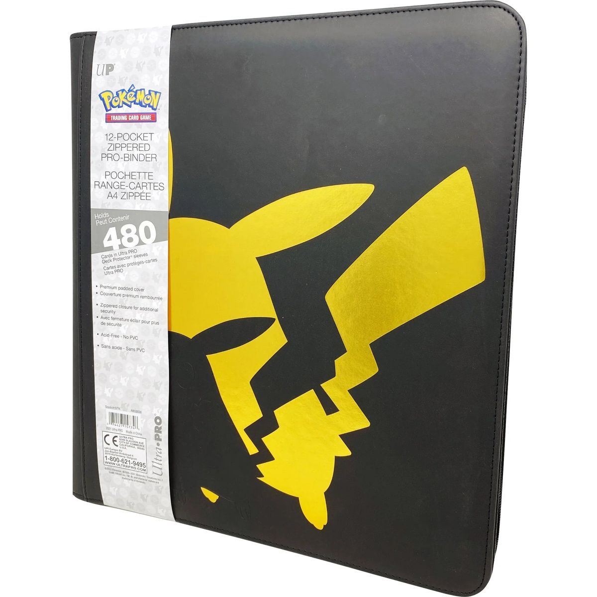 Pro Binder Premium - Pikachu - Ultra Pro - Pokémon - 12 Cases (480)