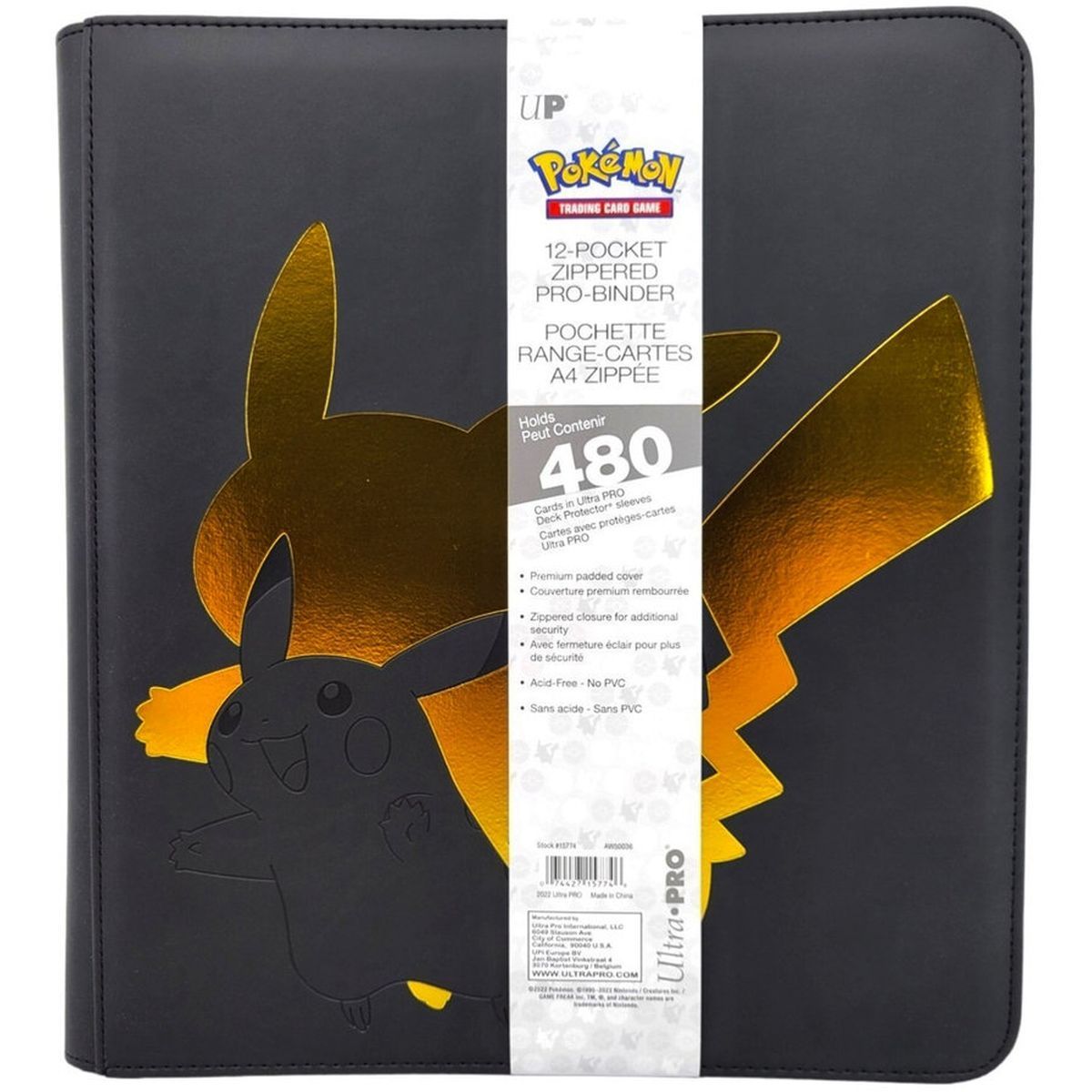 Pro Binder Premium - Pikachu - Ultra Pro - Pokémon - 12 Cases (480)