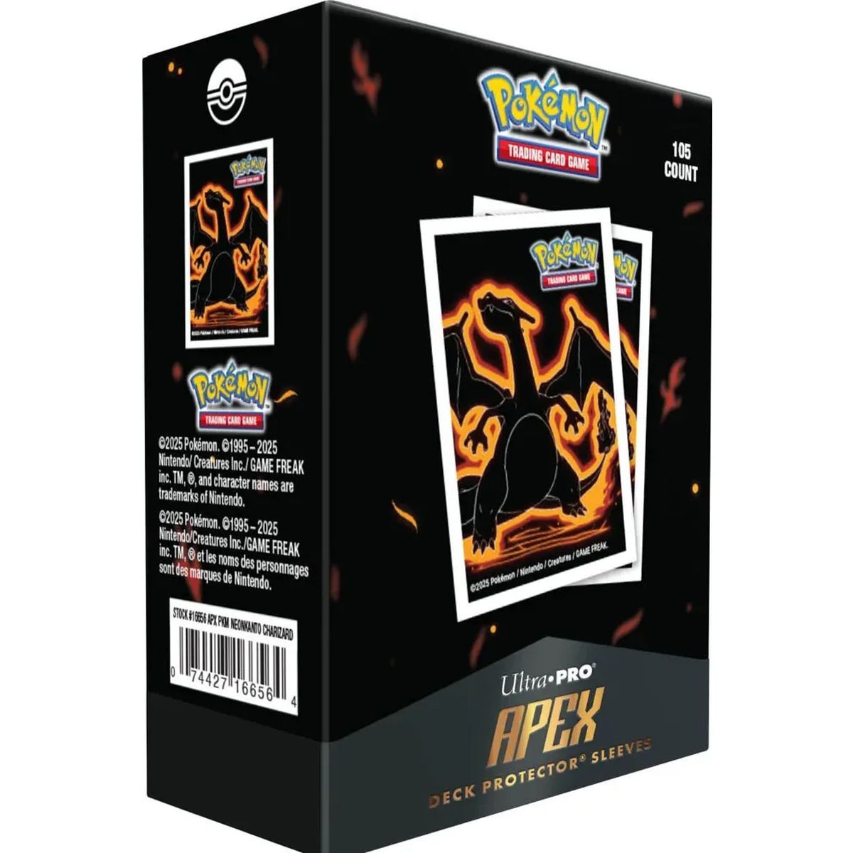 Protèges Cartes - Standard - Neon Apex Deck Protector : Dracaufeu - Ultra Pro - Pokemon (105)