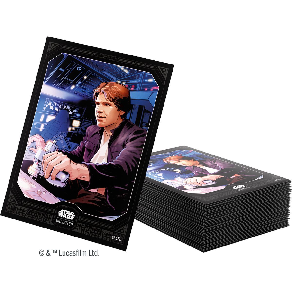 Protèges Cartes - Standard - Han Solo - Star Wars : Unlimited - Gamegenic (60)