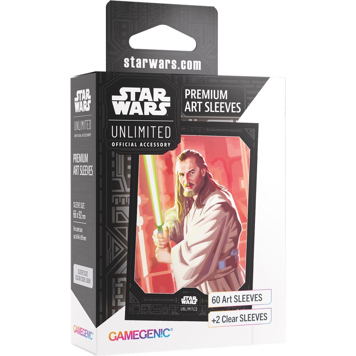 Item Protèges Cartes - Standard - Qui-Gon Jin - Star Wars : Unlimited - Gamegenic (60)