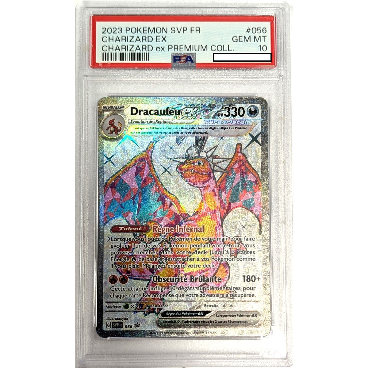 [PSA 10 - Gem Mint] - Carte Gradée - Dracaufeu EX SVP 056 - Promo - 2023 - Pokémon - Français