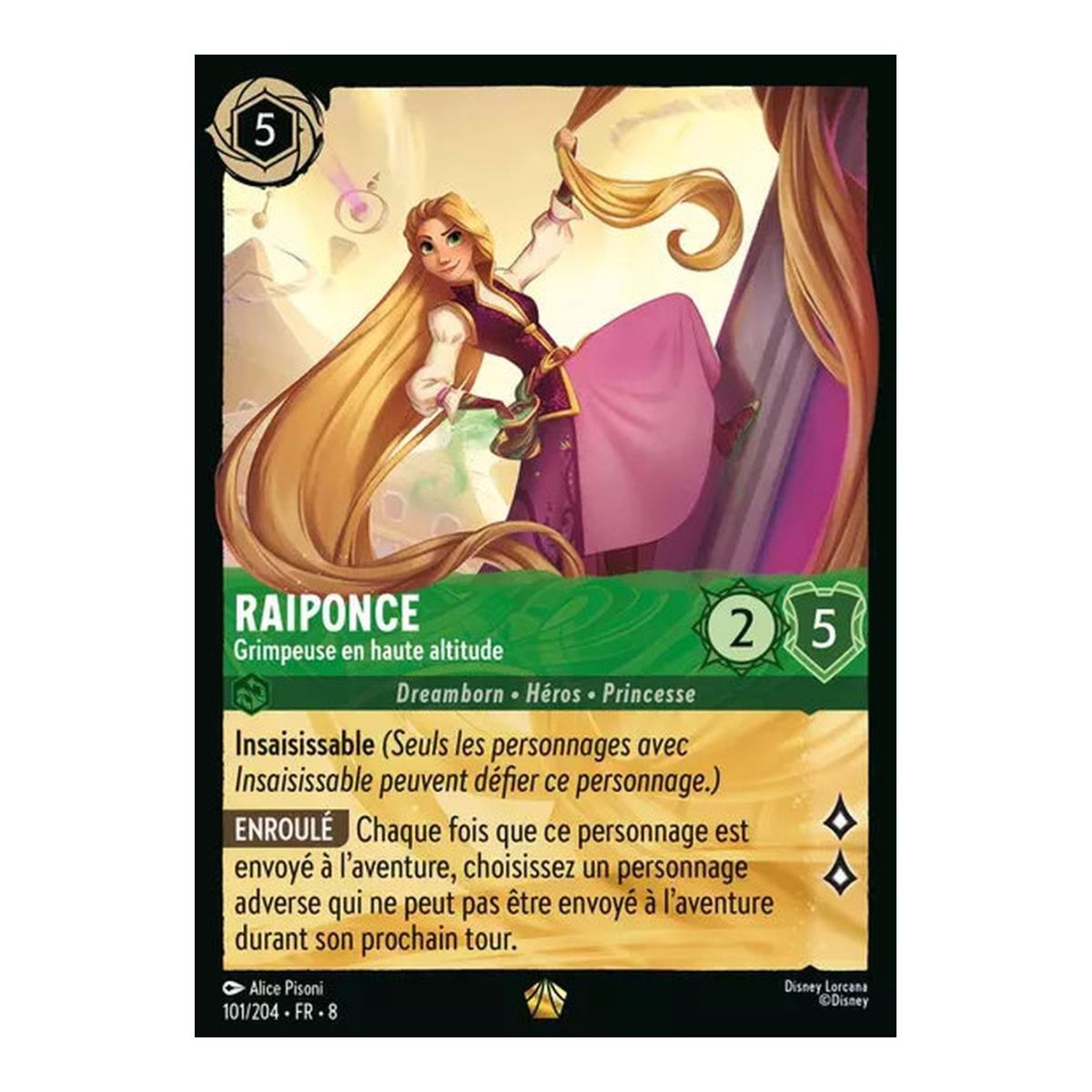 Raiponce, Grimpeuse en haute altitude - 101/204 - ROJ - Le Règne de Jafar - Légendaire - Français