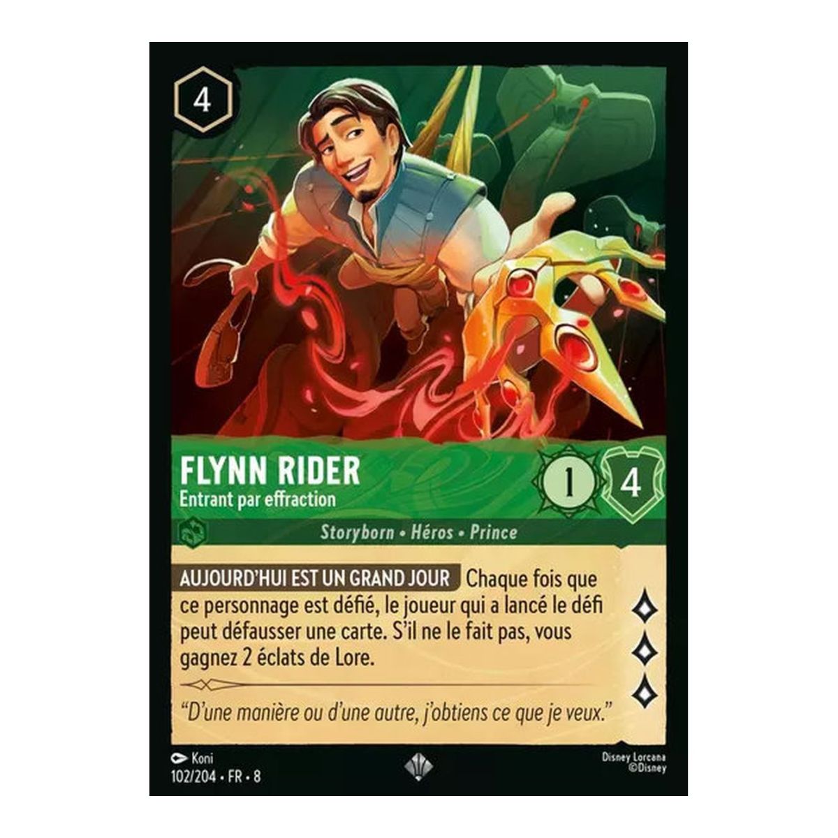 Flynn Rider, Entrant par effraction - 102/204 - ROJ - Le Règne de Jafar - Super Rare - Français