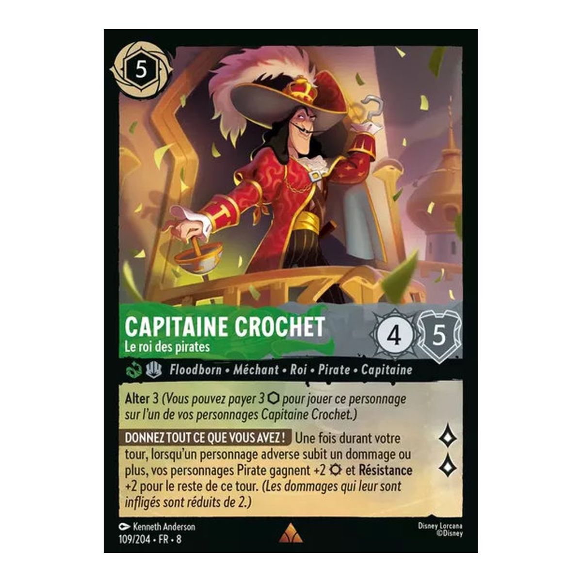 Capitaine Crochet, Le roi des pirates - 109/204 - ROJ - Le Règne de Jafar - Brillante - Premium - Français