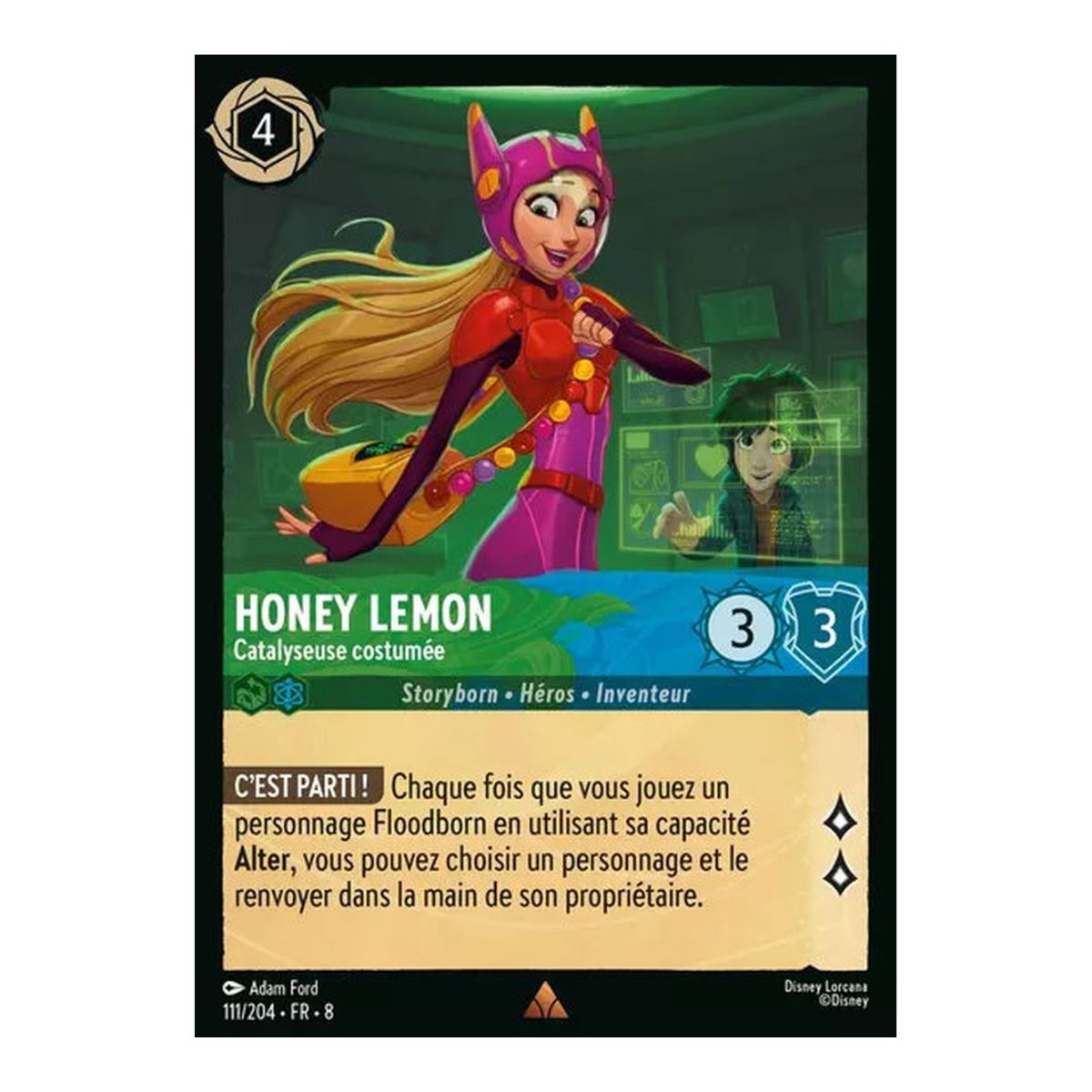 Honey Lemon, Catalyseuse costumée - 111/204 - ROJ - Le Règne de Jafar - Rare - Français