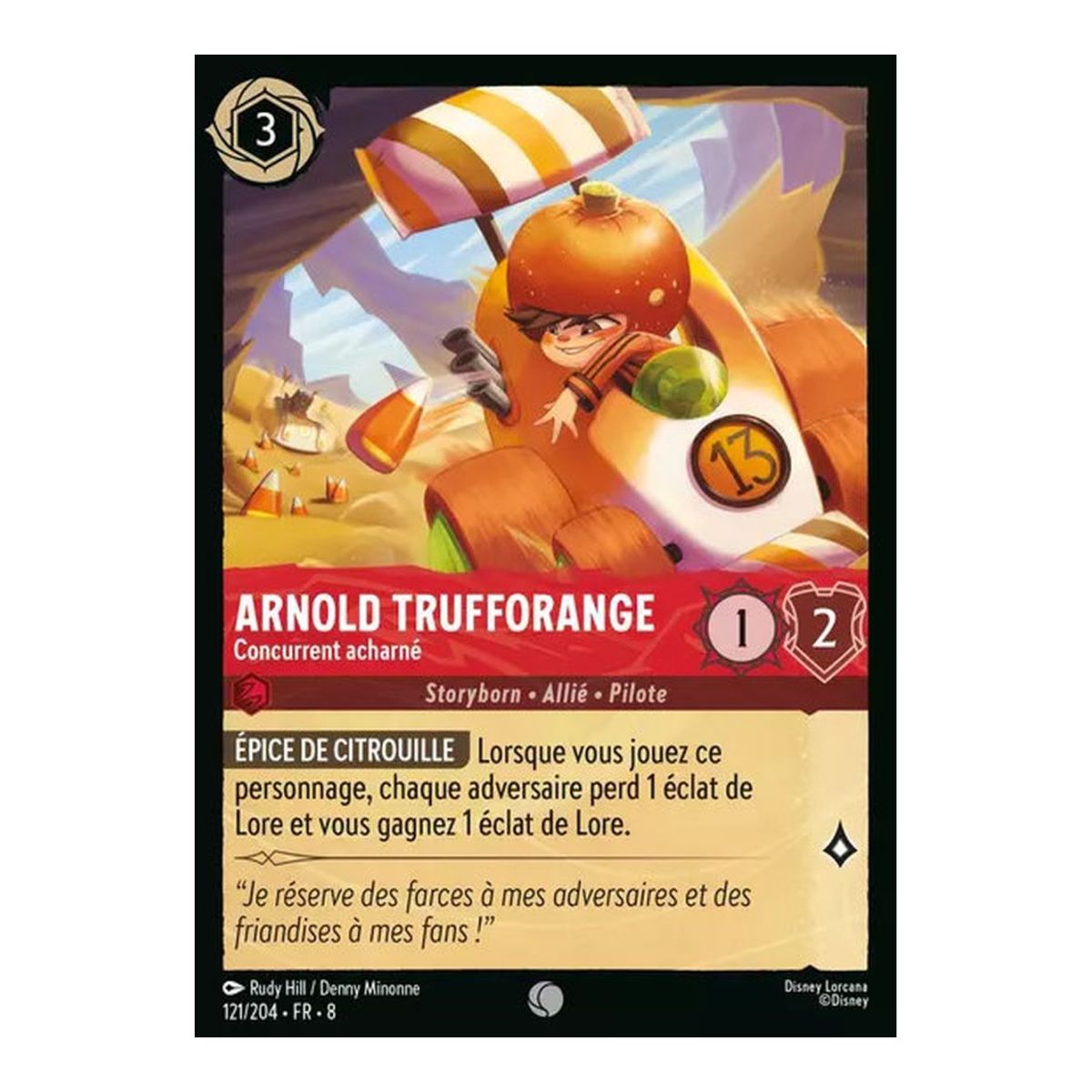 Arnold Trufforange, Concurrent acharné - 121/204 - ROJ - Le Règne de Jafar - Brillante - Premium - Français