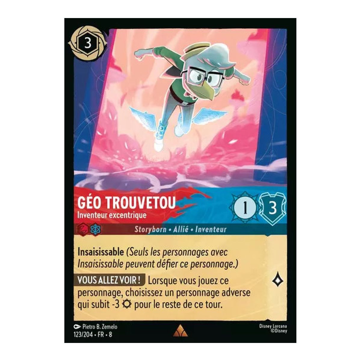 Géo Trouvetou, Inventeur excentrique - 123/204 - ROJ - Le Règne de Jafar - Brillante - Premium - Français