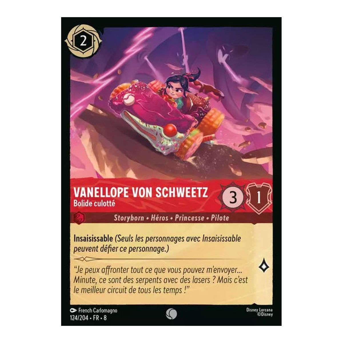 Vanellope von Schweetz, Bolide culotté - 124/204 - ROJ - Le Règne de Jafar - Brillante - Premium - Français