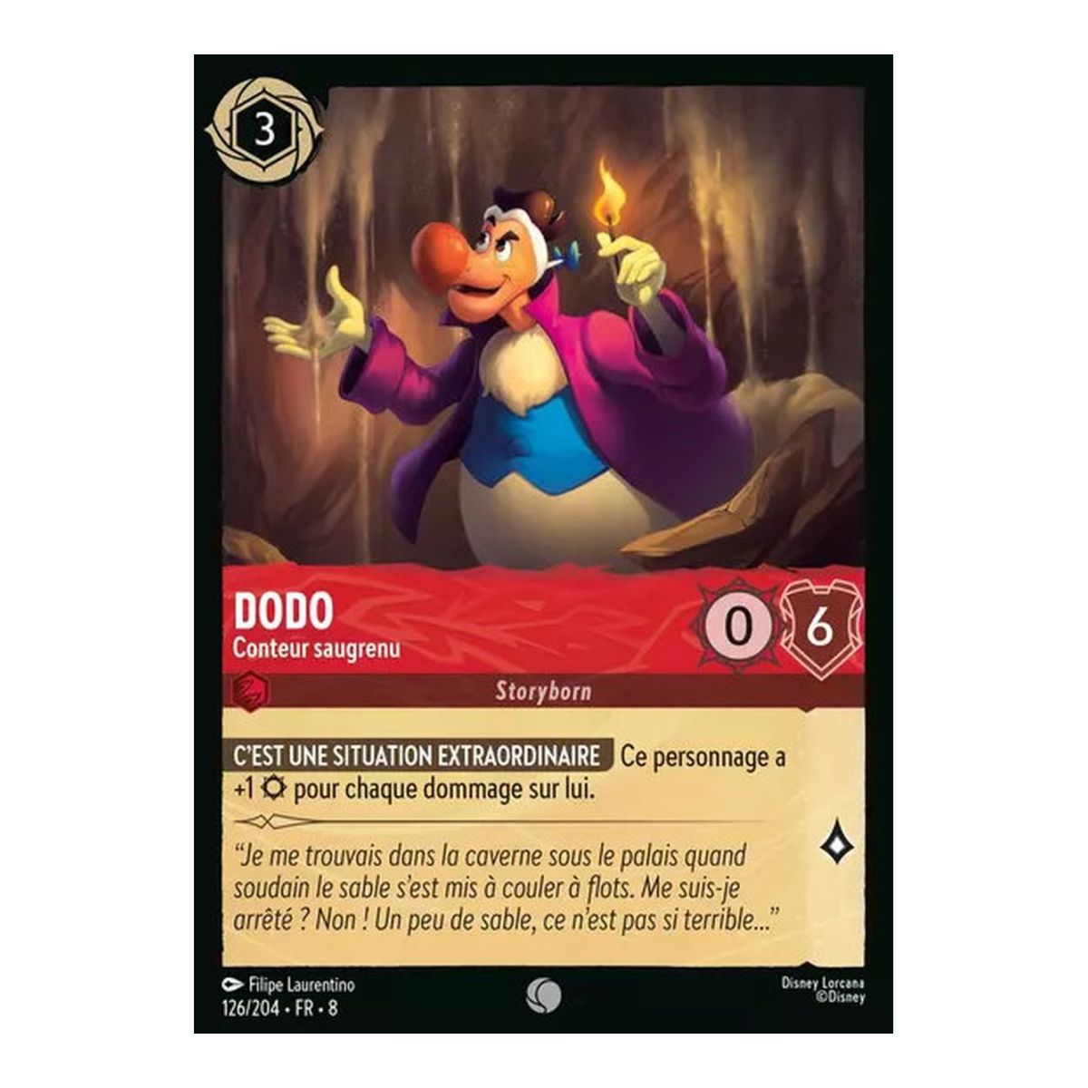 Dodo, Conteur saugrenu - 126/204 - ROJ - Le Règne de Jafar - Brillante - Premium - Français