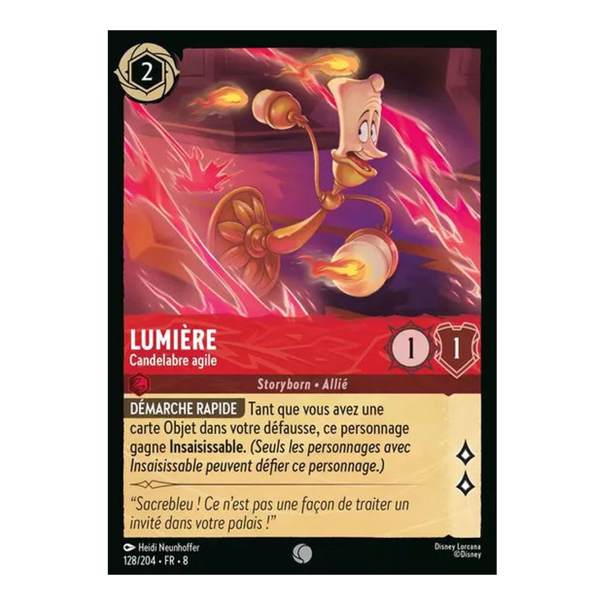 Lumière, Candelabre agile - 128/204 - ROJ - Le Règne de Jafar - Brillante - Premium - Français