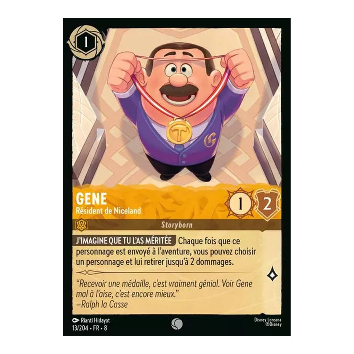 Gene, Résident de Niceland - 13/204 - ROJ - Le Règne de Jafar - Brillante - Premium - Français
