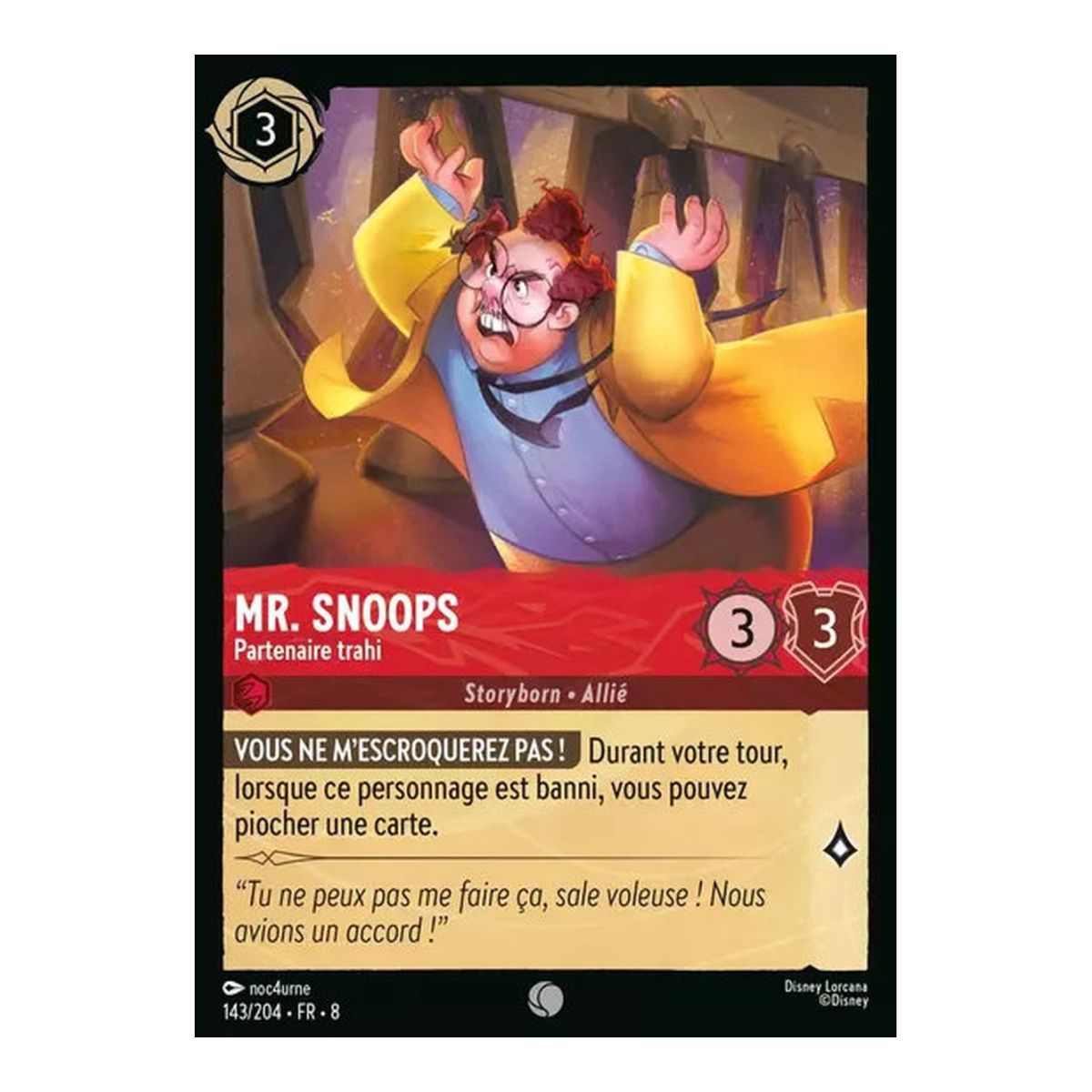 Mr. Snoops, Partenaire trahi - 143/204 - ROJ - Le Règne de Jafar - Commune - Français