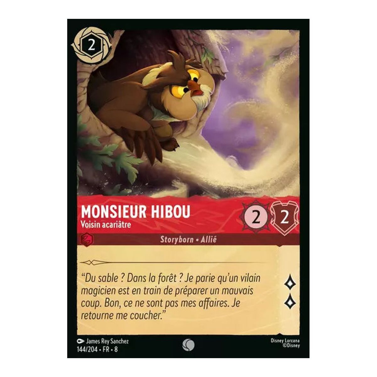 Monsieur Hibou, Voisin acariâtre - 144/204 - ROJ - Le Règne de Jafar - Brillante - Premium - Français