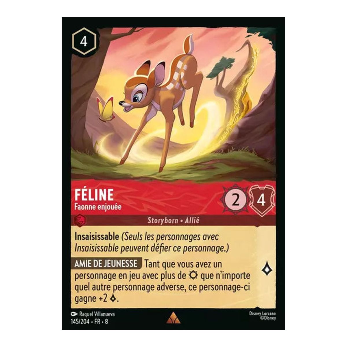 Féline, Faonne enjouée - 145/204 - ROJ - Le Règne de Jafar - Brillante - Premium - Français