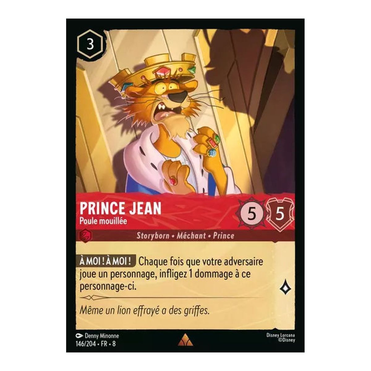 Prince Jean, Poule mouillée - 146/204 - ROJ - Le Règne de Jafar - Rare - Français