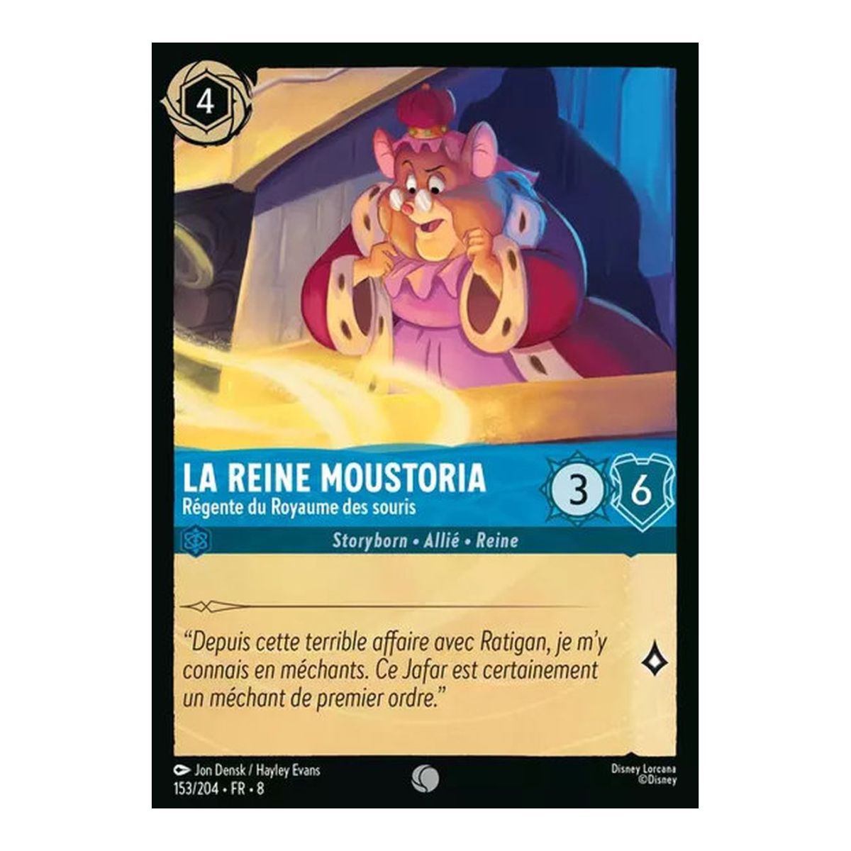 La Reine Moustoria, Régente du Royaume des souris - 153/204 - ROJ - Le Règne de Jafar - Brillante - Premium - Français