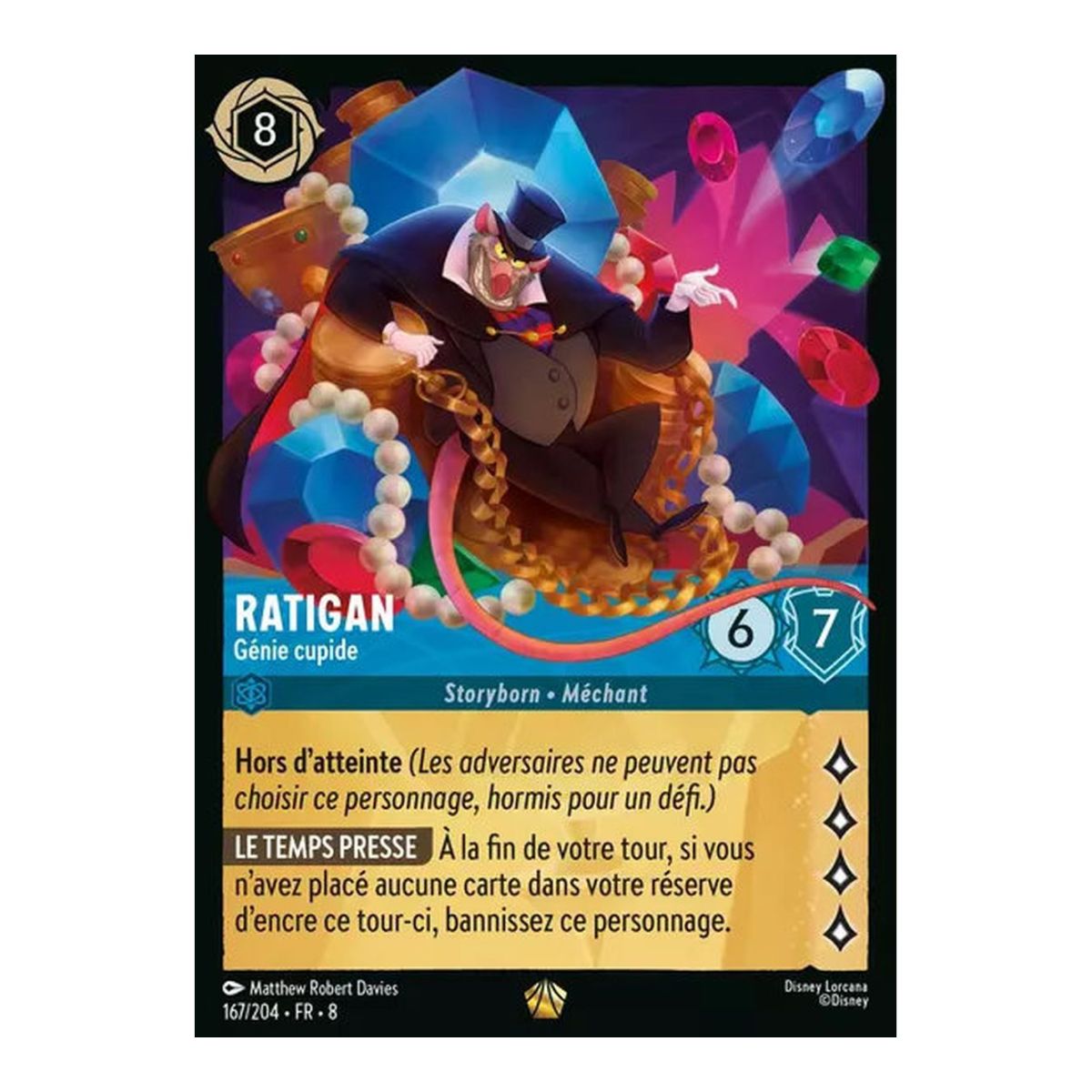 Ratigan, Génie cupide - 167/204 - ROJ - Le Règne de Jafar - Légendaire - Français