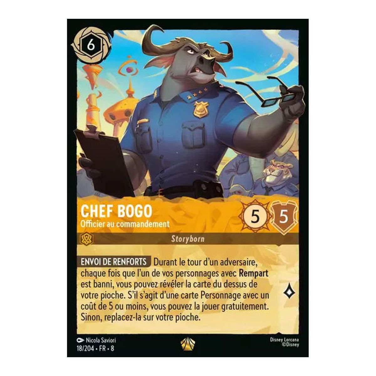 Chef Bogo, Officier au commandement - 18/204 - ROJ - Le Règne de Jafar - Brillante - Premium - Français