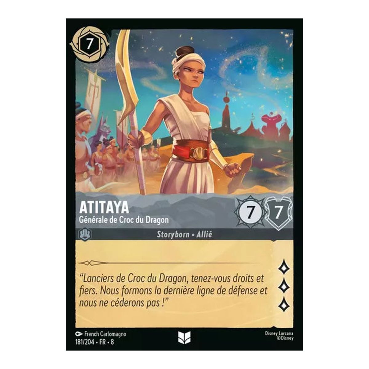Atitaya, Générale de Croc du Dragon - 181/204 - ROJ - Le Règne de Jafar - Brillante - Premium - Français