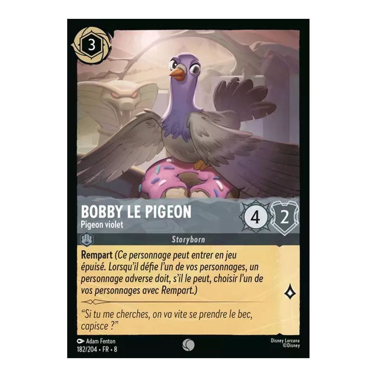 Bobby le pigeon, Pigeon violet - 182/204 - ROJ - Le Règne de Jafar - Commune - Français