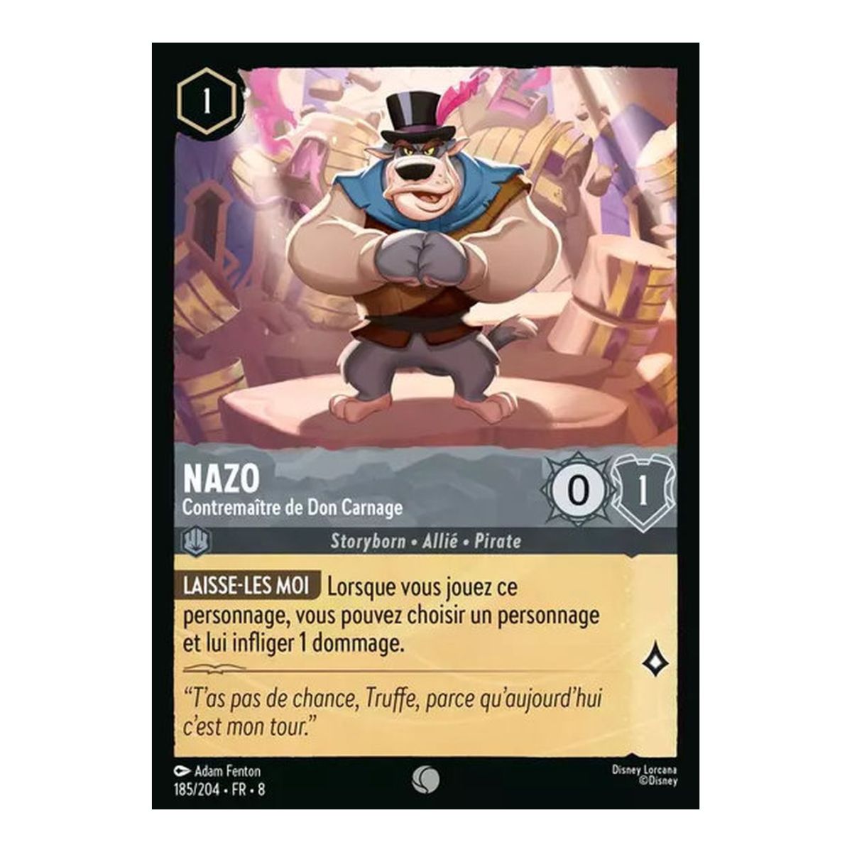 Nazo, Contremaître de Don Carnage - 185/204 - ROJ - Le Règne de Jafar - Brillante - Premium - Français