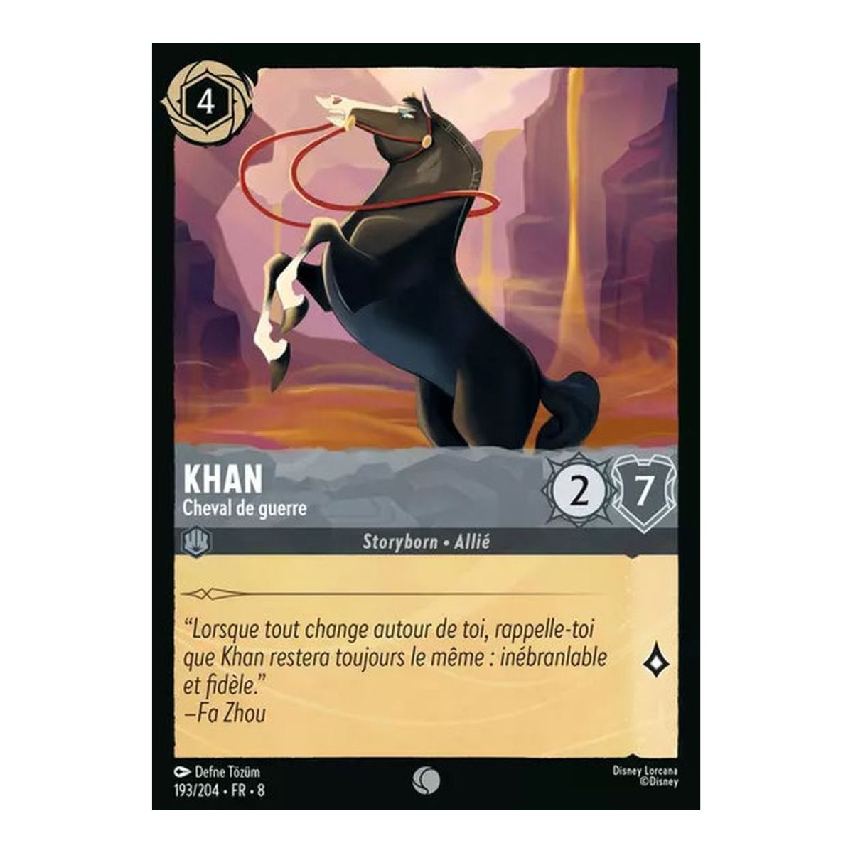 Item Khan, Cheval de guerre - 193/204 - ROJ - Le Règne de Jafar - Brillante - Premium - Français