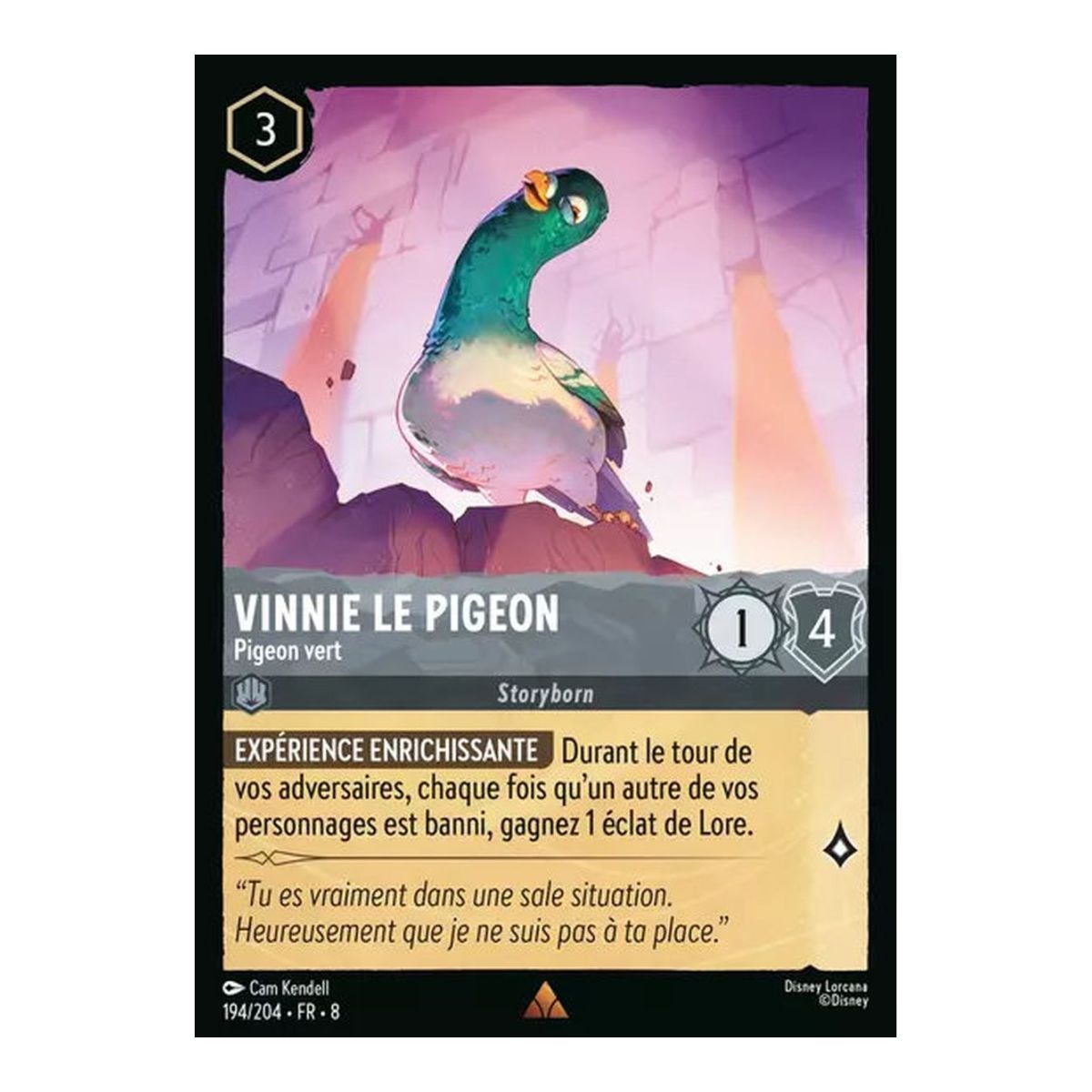Vinnie le pigeon, Pigeon vert - 194/204 - ROJ - Le Règne de Jafar - Rare - Français