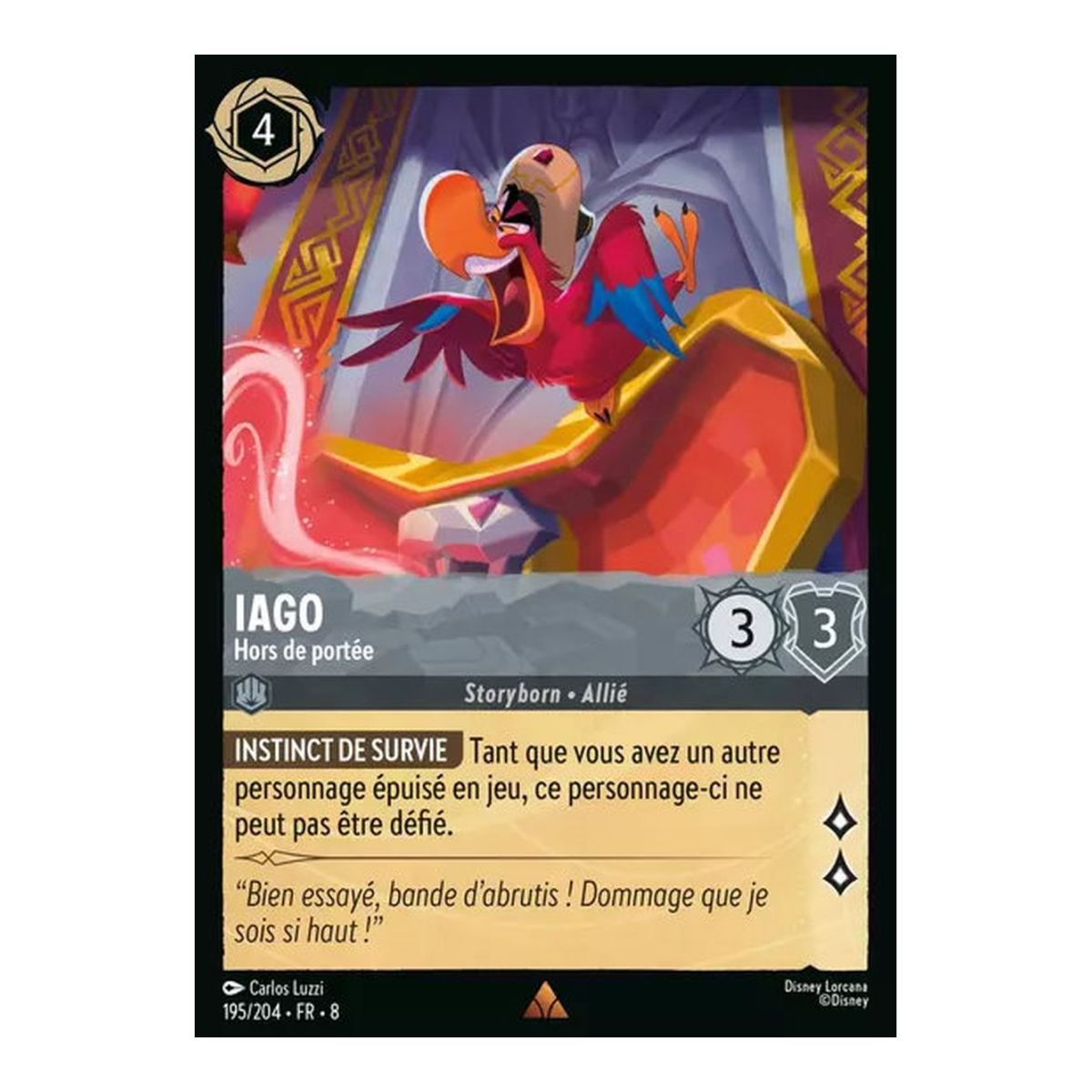 Iago, Hors de portée - 195/204 - ROJ - Le Règne de Jafar - Rare - Français