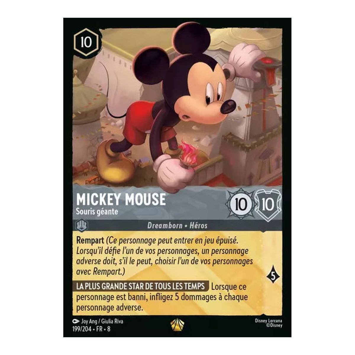 Mickey Mouse, Souris géante - 199/204 - ROJ - Le Règne de Jafar - Brillante - Premium - Français