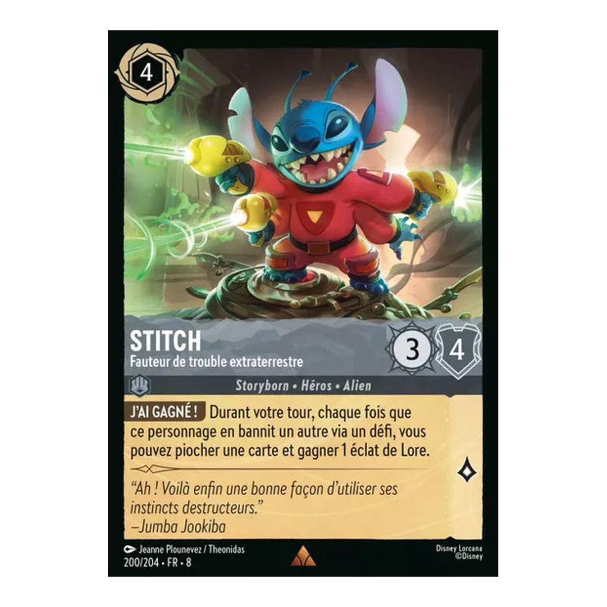 Stitch, Fauteur de trouble extraterrestre - 200/204 - ROJ - Le Règne de Jafar - Rare - Français