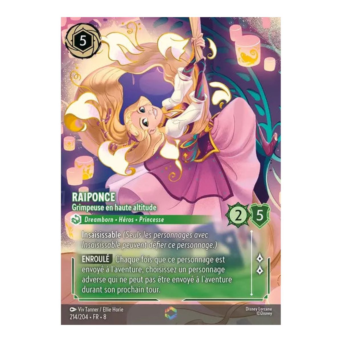 Raiponce, Grimpeuse en haute altitude - 214/204 - ROJ - Le Règne de Jafar - Enchantée - Français