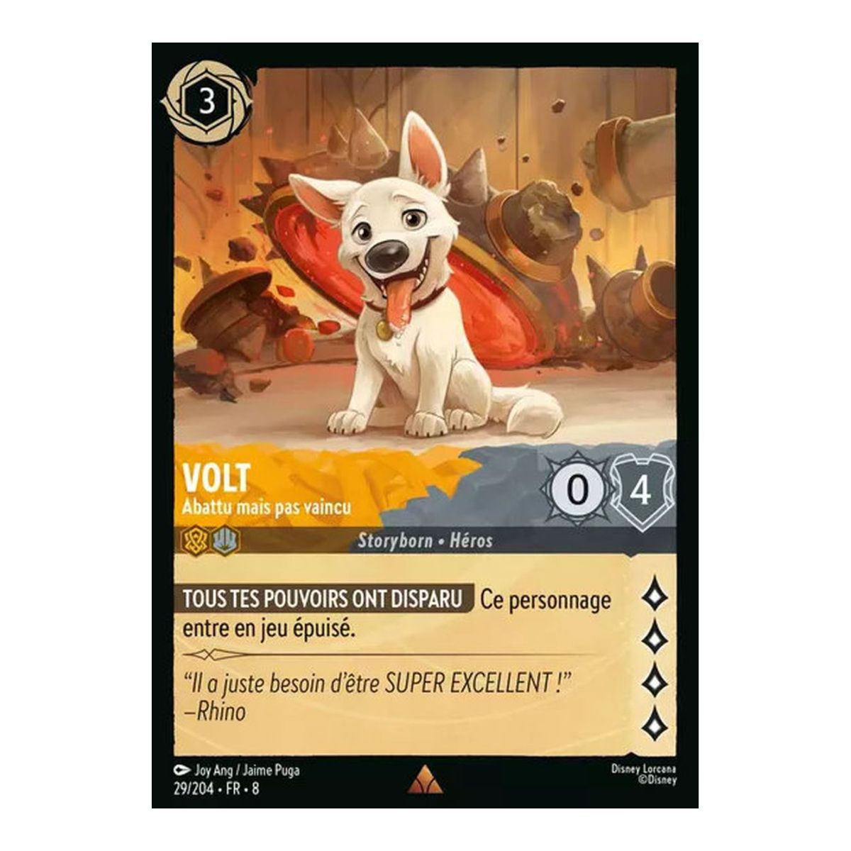 Volt, Abattu mais pas vaincu - 29/204 - ROJ - Le Règne de Jafar - Brillante - Premium - Français