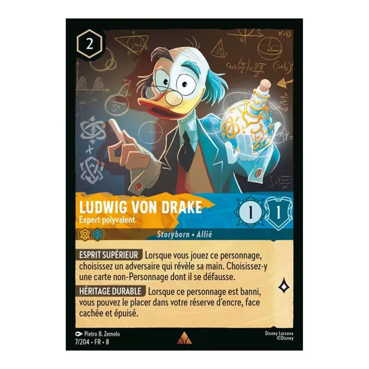 Ludwig von Drake, Expert polyvalent - 7/204 - ROJ - Le Règne de Jafar - Rare - Français