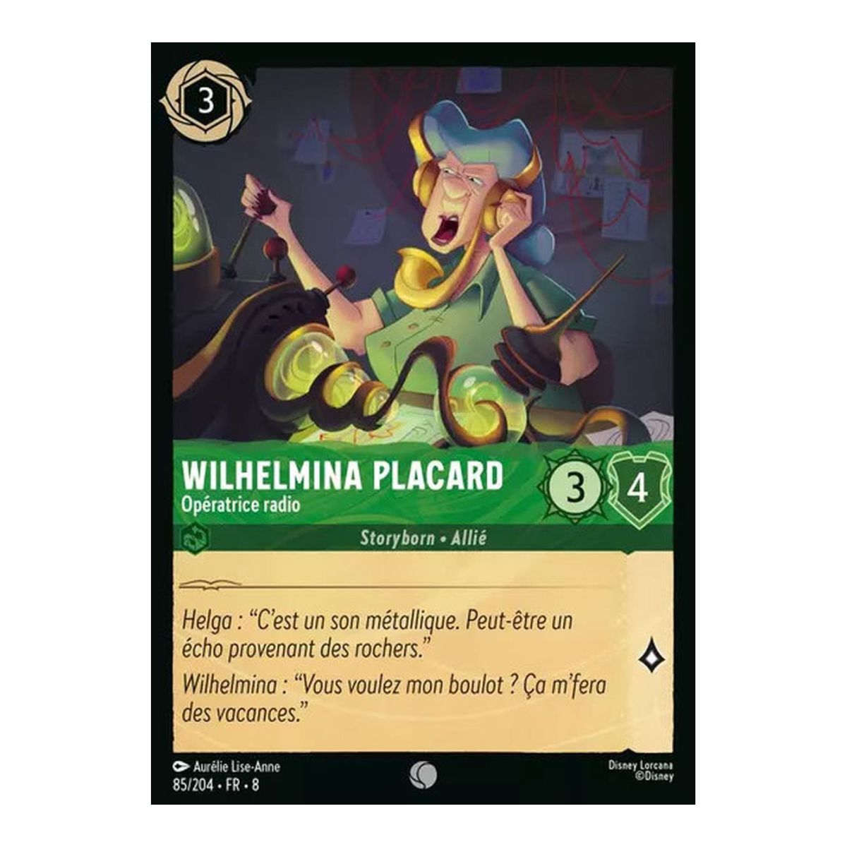 Wilhelmina Placard, L'opératrice radio - 85/204 - ROJ - Le Règne de Jafar - Commune - Français