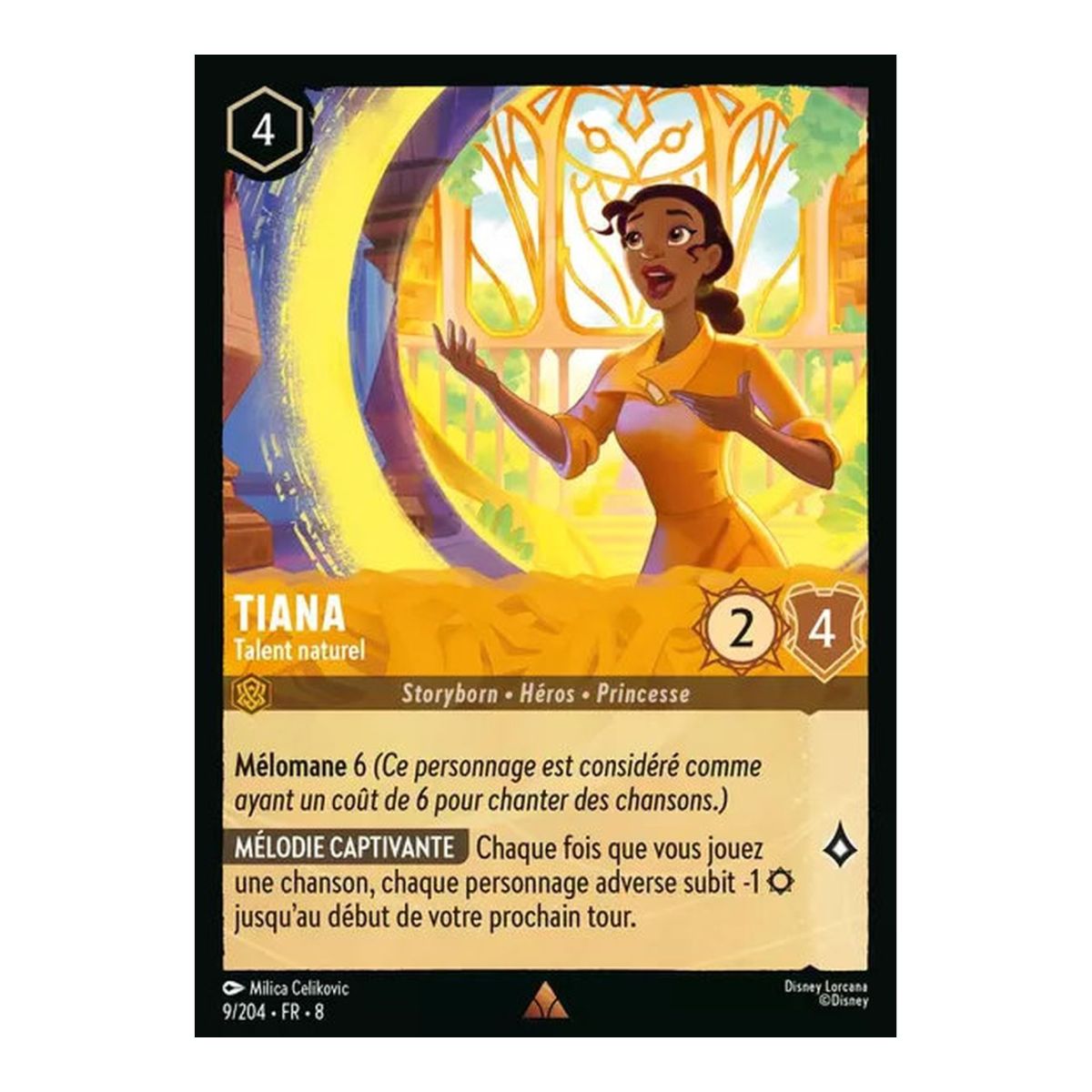 Tiana, Talent naturel - 9/204 - ROJ - Le Règne de Jafar - Brillante - Premium - Français