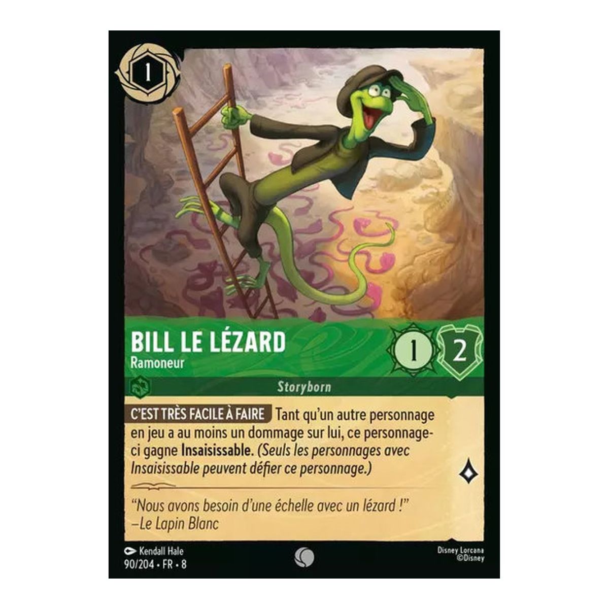 Bill le Lézard, Ramoneur - 90/204 - ROJ - Le Règne de Jafar - Commune - Français