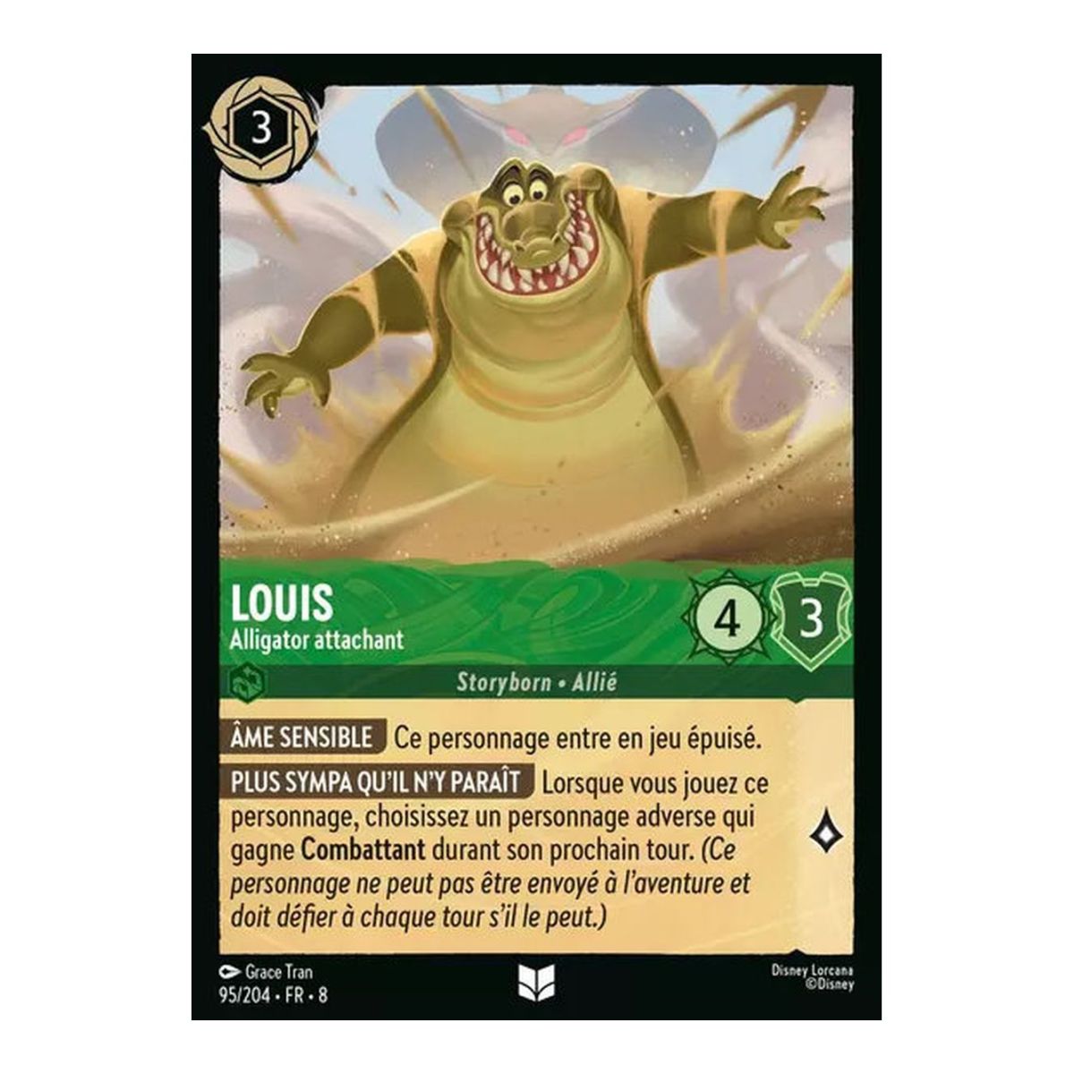 Louis, Alligator attachant - 95/204 - ROJ - Le Règne de Jafar - Brillante - Premium - Français